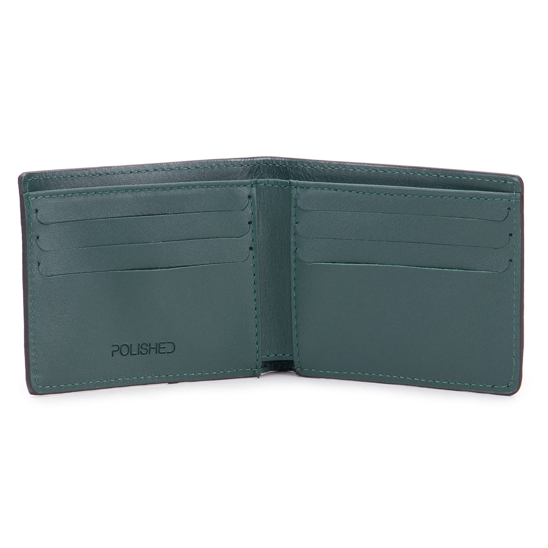 Poseidon Perforated Black With Forest Green