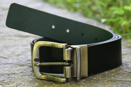 Metamorphoses Reversible Belt (Black & Green)