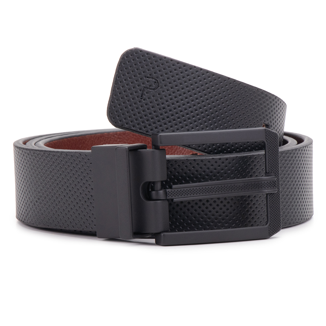 Metamorphosis Belt Perforated Black & Brown (Reversible)