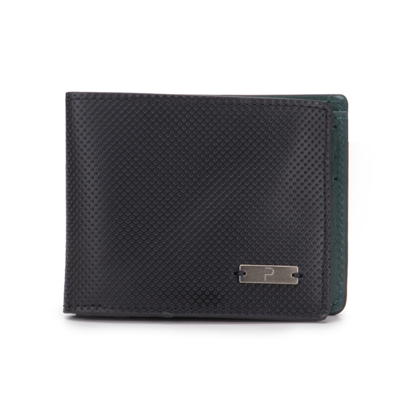 Poseidon Perforated Black With Forest Green