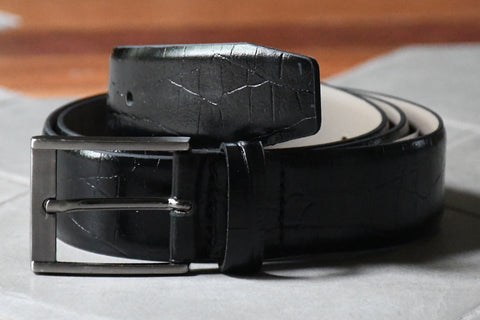 Shakespeare Black Crocodile Belt